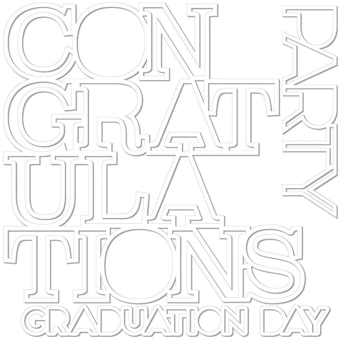 Bella Blvd Cap & Gown - Congratulations Cut-Outs