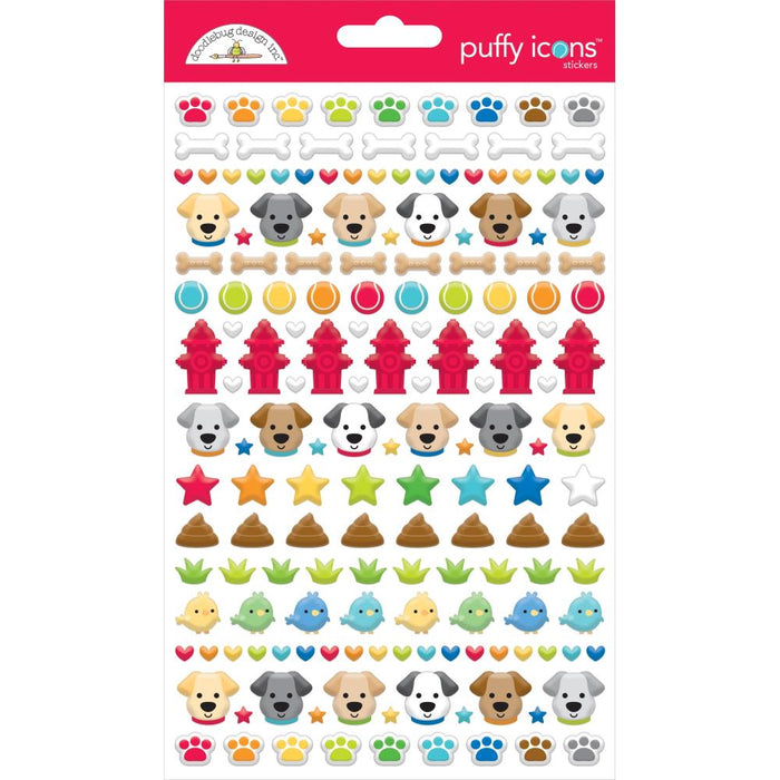 Doodlebug Design Doggone Cute - Puffy Icon Stickers