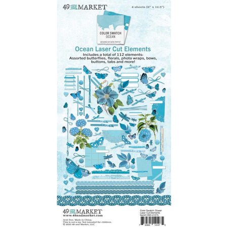 49 & Market Color Swatch Ocean - Laser Cut Outs Elements