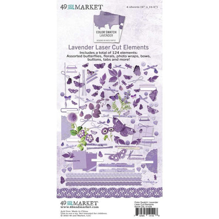 49 & Market Color Swatch Lavender - Laser Cut Outs Elements