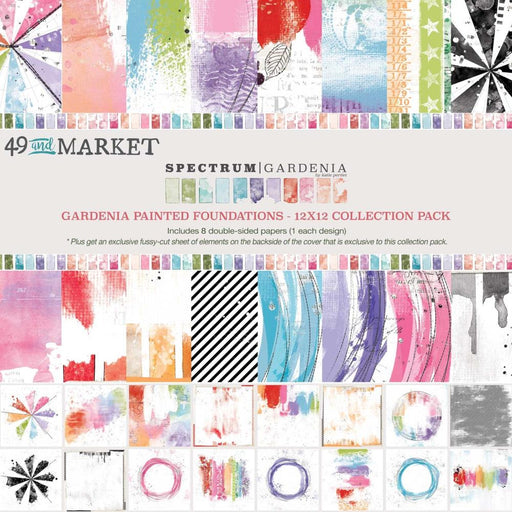 49 & Market Spectrum Gardenia - 12x12 Painted Foundations Collection Pack