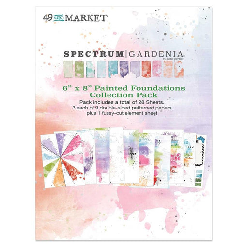 49 & Market Spectrum Gardenia - Painted Foundations 6x8 Collection Pack