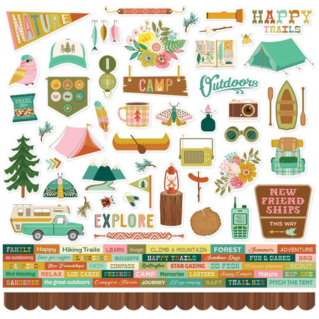 Simple Stories Trail Mix - Cardstock Stickers