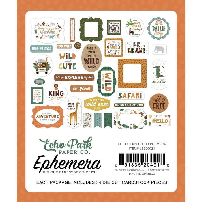 Echo Park Little Explorer - Ephemera Icons