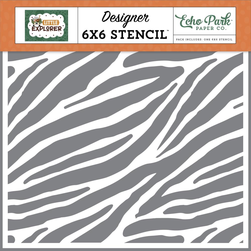 Echo Park Little Explorer - Zebra Stripes Stencil
