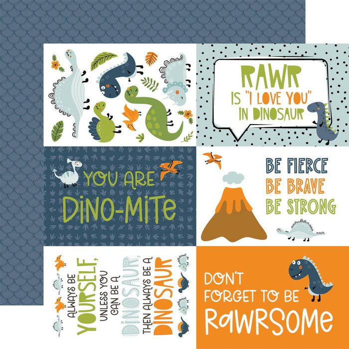 Echo Park Dino-Mite - 6x4 Journaling Cards