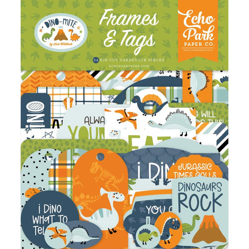 Echo Park Dino-Mite - Ephemera Frames & Tags