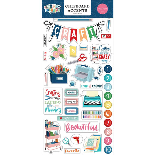 Carta Bella Happy Crafting - Chipboard Accents