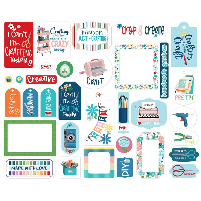 Carta Bella Happy Crafting - Ephemera Frames & Tags