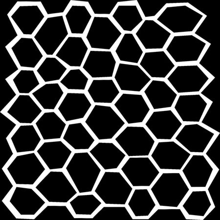 Crafter's Workshop 6x6 Template - Wonky Honeycomb
