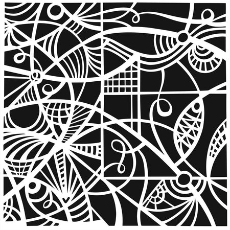 Crafter's Workshop 6x6 Template - Patterned Glass