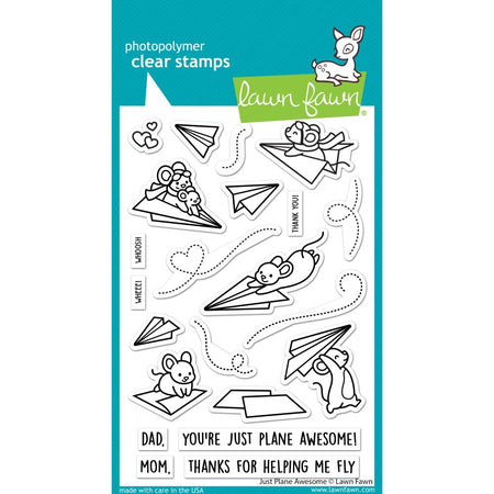 Lawn Fawn Clear Stamps - Just Plane Awesome