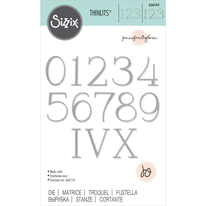 Sizzix Thinlits Die - Elegant Numerals