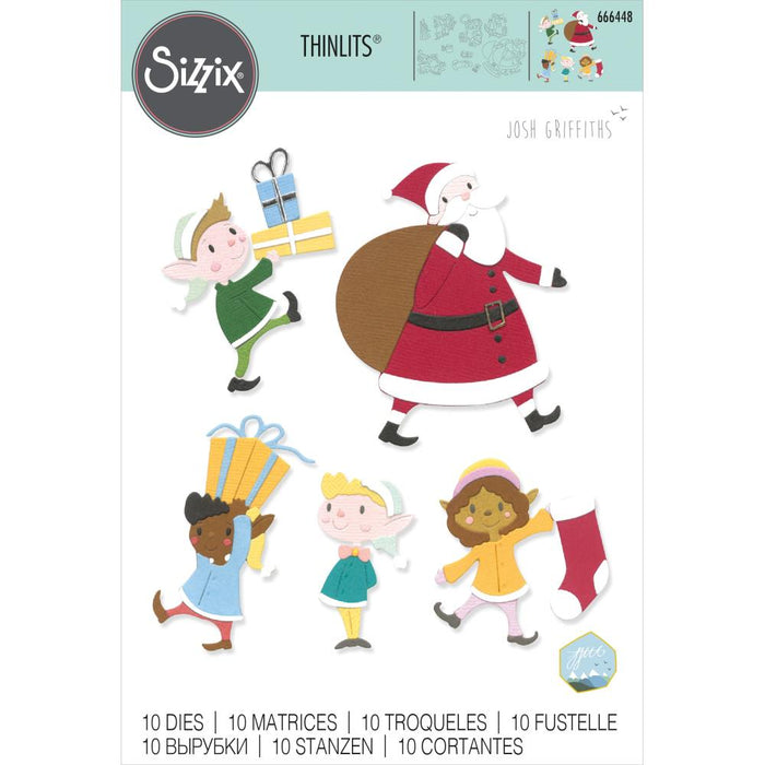 Sizzix Thinlits Die - Santa & Elves