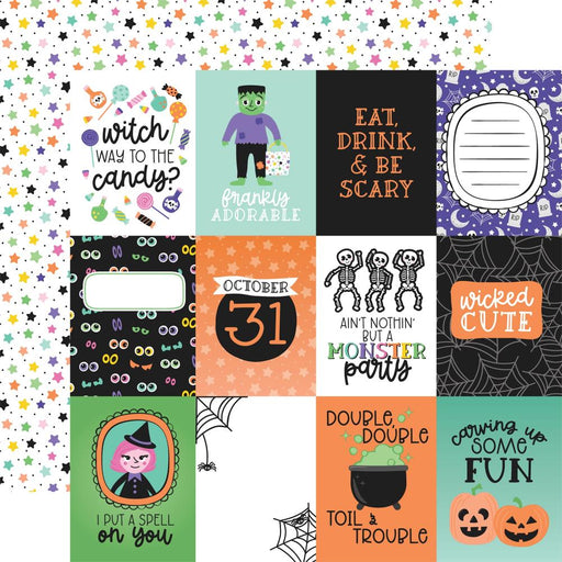 Echo Park Monster Mash - 3x4 Journaling Cards