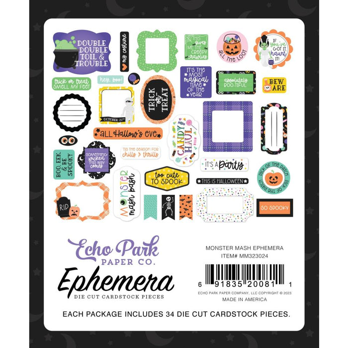 Echo Park Monster Mash - Ephemera Icons