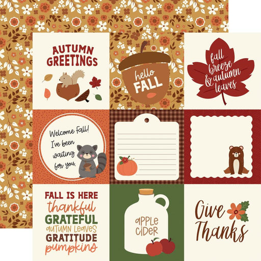 Echo Park I Love Fall - 4x4 Journaling Cards