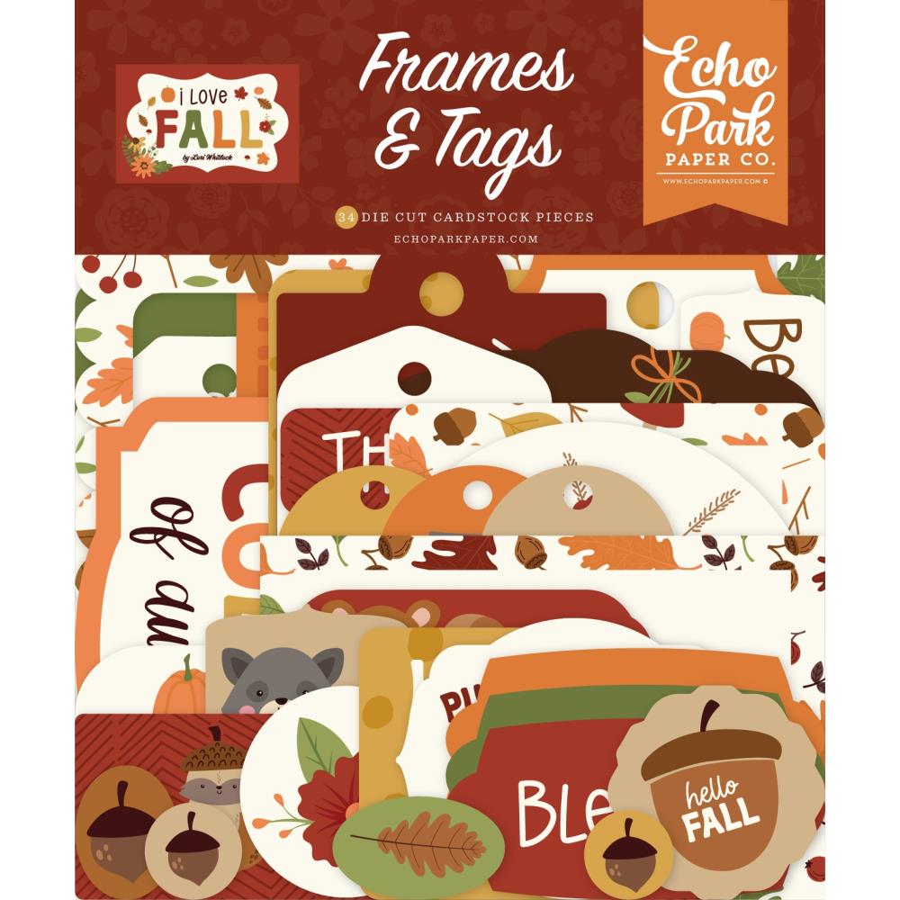 Echo Park I Love Fall - Ephemera Frames & Tags