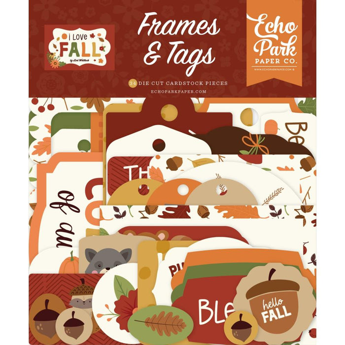 Echo Park I Love Fall - Ephemera Frames & Tags
