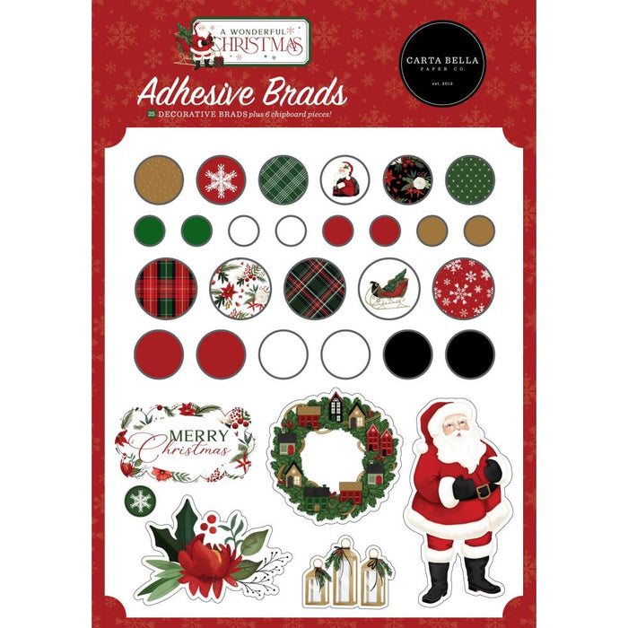 Carta Bella A Wonderful Christmas - Decorative Brads
