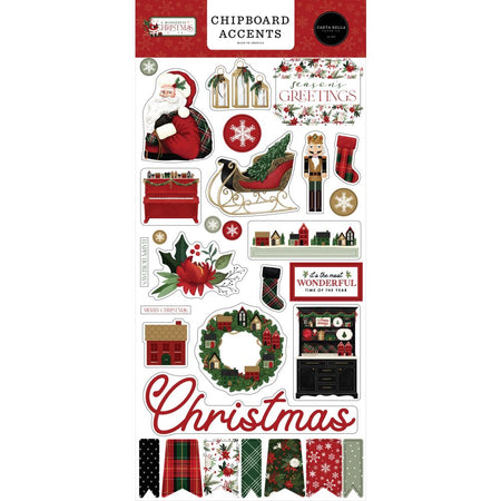 Carta Bella A Wonderful Christmas - Chipboard Accents