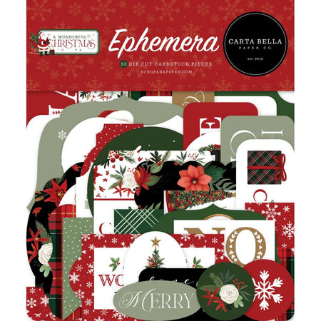 Carta Bella A Wonderful Christmas - Ephemera Icons