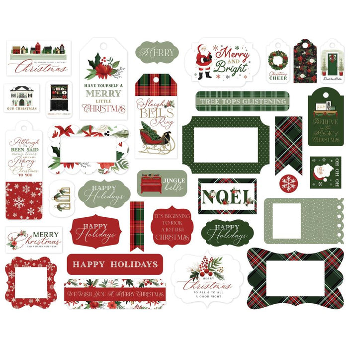 Carta Bella A Wonderful Christmas - Ephemera Frames & Tags