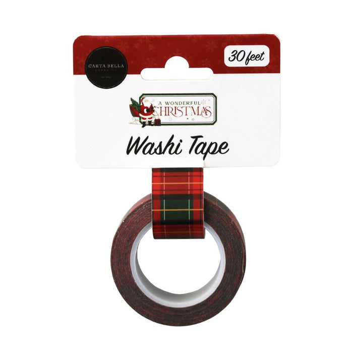 Carta Bella A Wonderful Christmas - Classic Christmas Plaid Washi Tape