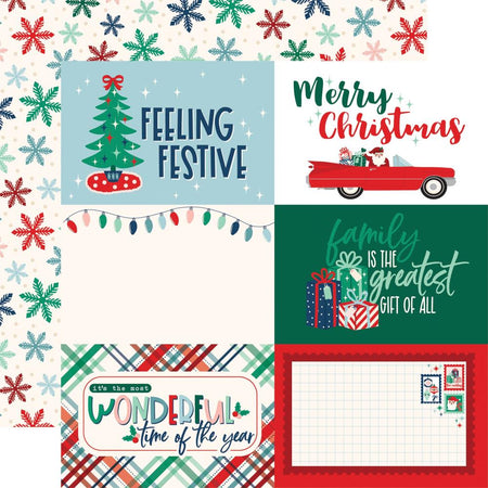 Echo Park Happy Holidays - 6x4 Journaling Cards