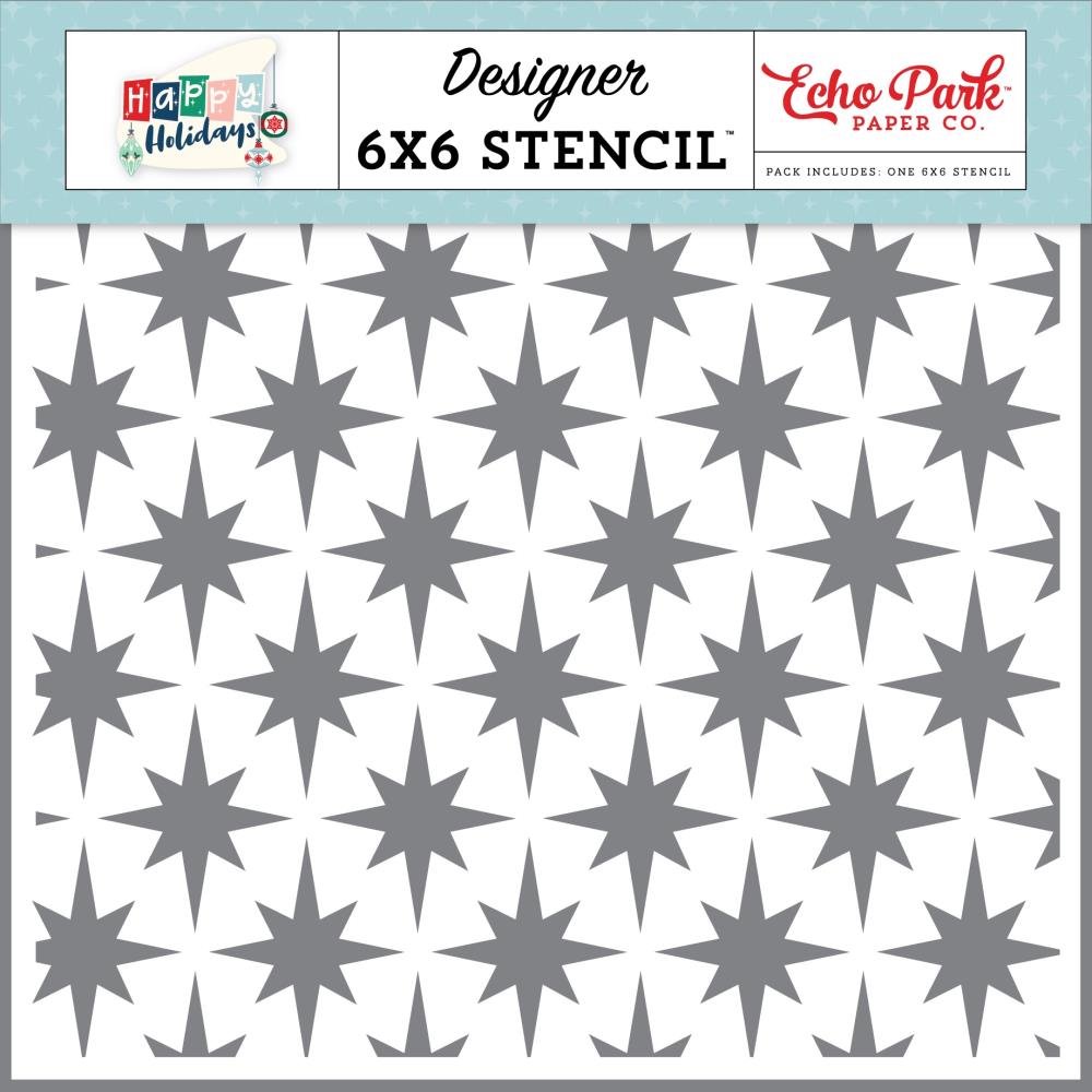 Echo Park Happy Holidays - Just Believe Stars Stencil