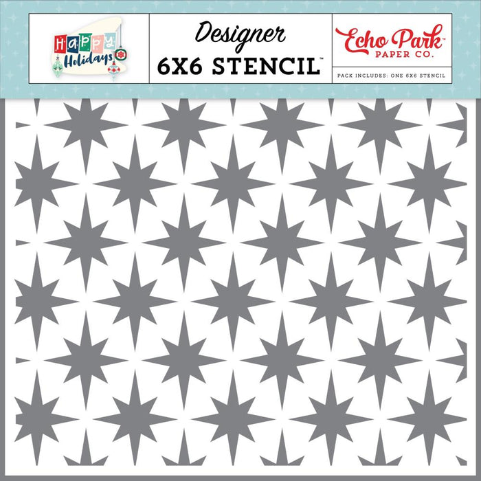 Echo Park Happy Holidays - Just Believe Stars Stencil