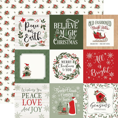 Echo Park Christmas Time - 4x4 Journaling Cards