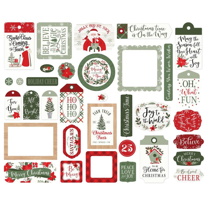 Echo Park Christmas Time - Ephemera Frames & Tags