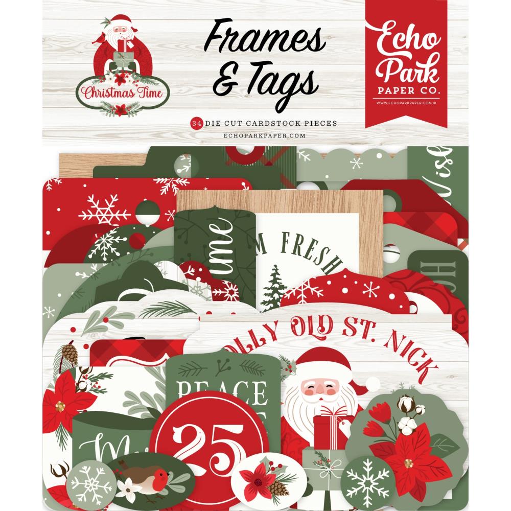 Echo Park Christmas Time - Ephemera Frames & Tags