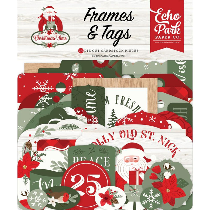 Echo Park Christmas Time - Ephemera Frames & Tags