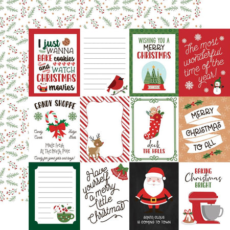 Echo Park Have A Holly Jolly Christmas - 3x4 Journaling Cards