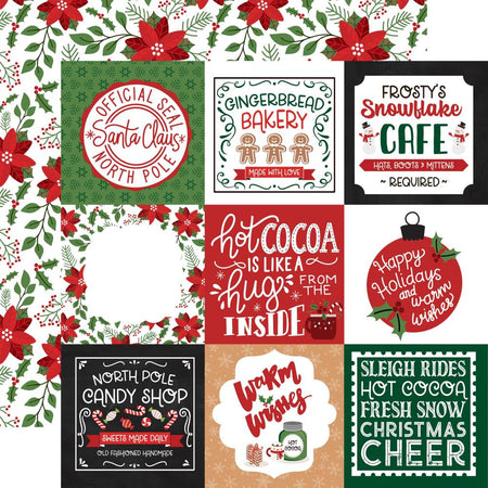 Echo Park Have A Holly Jolly Christmas - 4x4 Journaling Cards