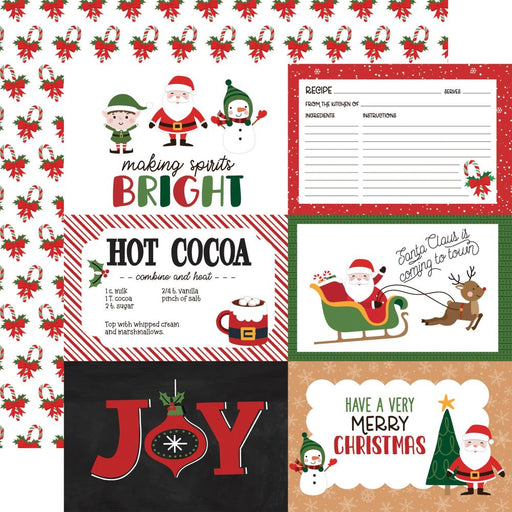 Echo Park Have A Holly Jolly Christmas - 6x4 Journaling Cards