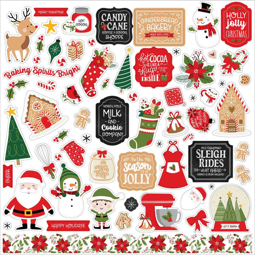 Echo Park Have A Holly Jolly Christmas - Element Stickers