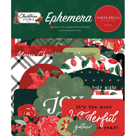 Carta Bella Christmas Flora - Merry Ephemera Icons