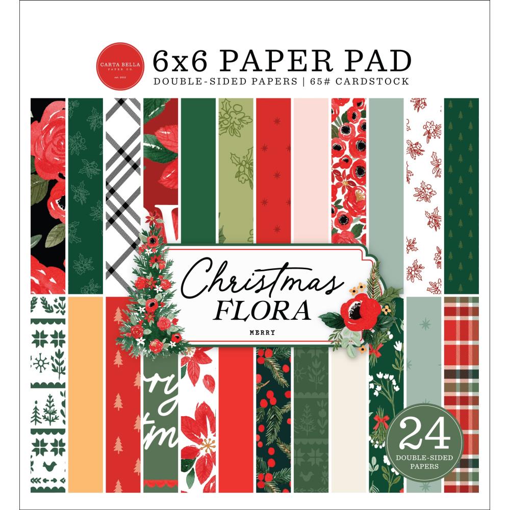 Carta Bella Christmas Flora - Merry 6x6 Pad