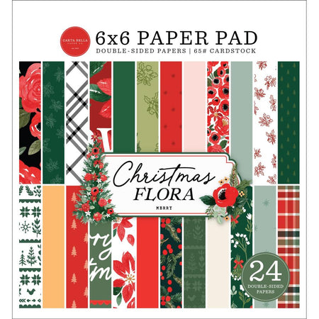 Carta Bella Christmas Flora - Merry 6x6 Pad