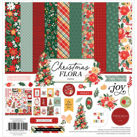 Carta Bella Christmas Flora - Joyful Collection Kit