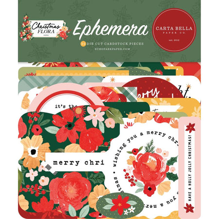 Carta Bella Christmas Flora - Joyful Ephemera Icons