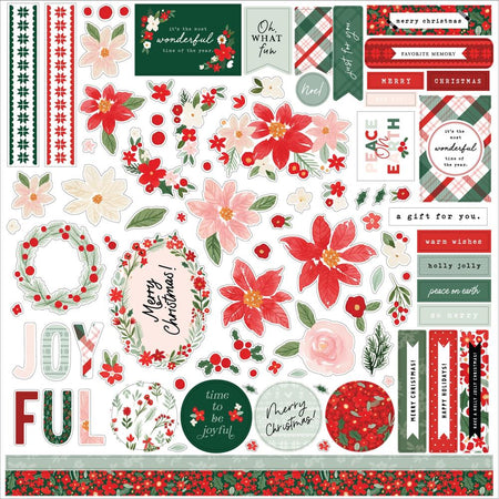 Carta Bella Christmas Flora - Peaceful Element Stickers