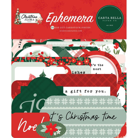 Carta Bella Christmas Flora - Peaceful Ephemera Icons