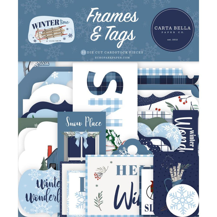 Carta Bella Wintertime - Ephemera Frames & Tags