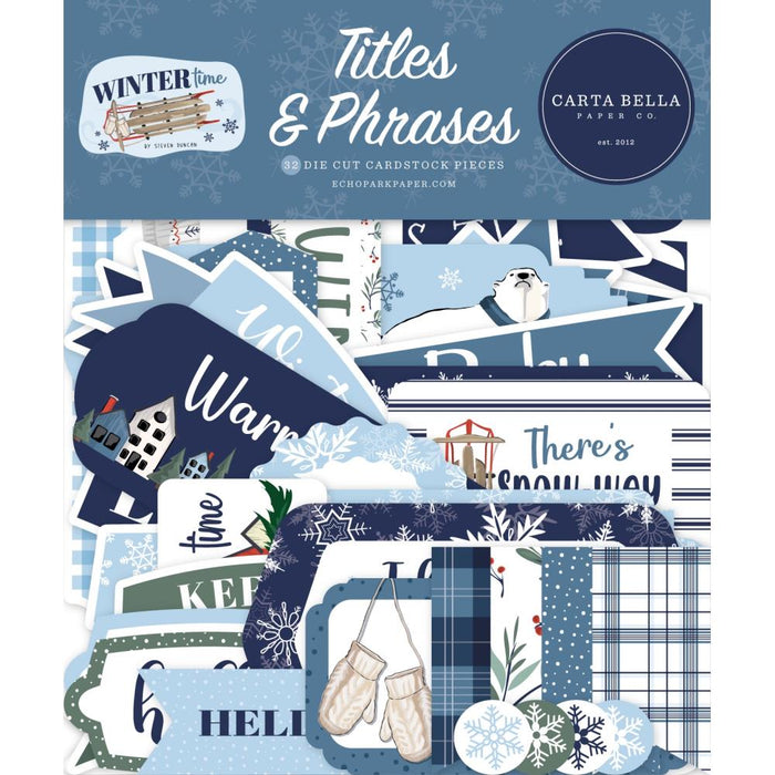 Carta Bella Wintertime - Ephemera Titles & Phrases