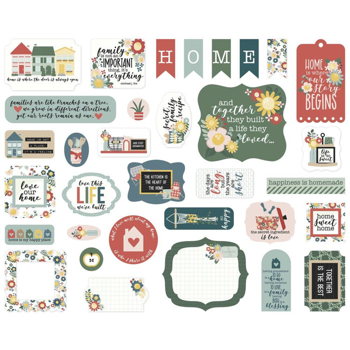 Echo Park Good To Be Home - Ephemera Icons