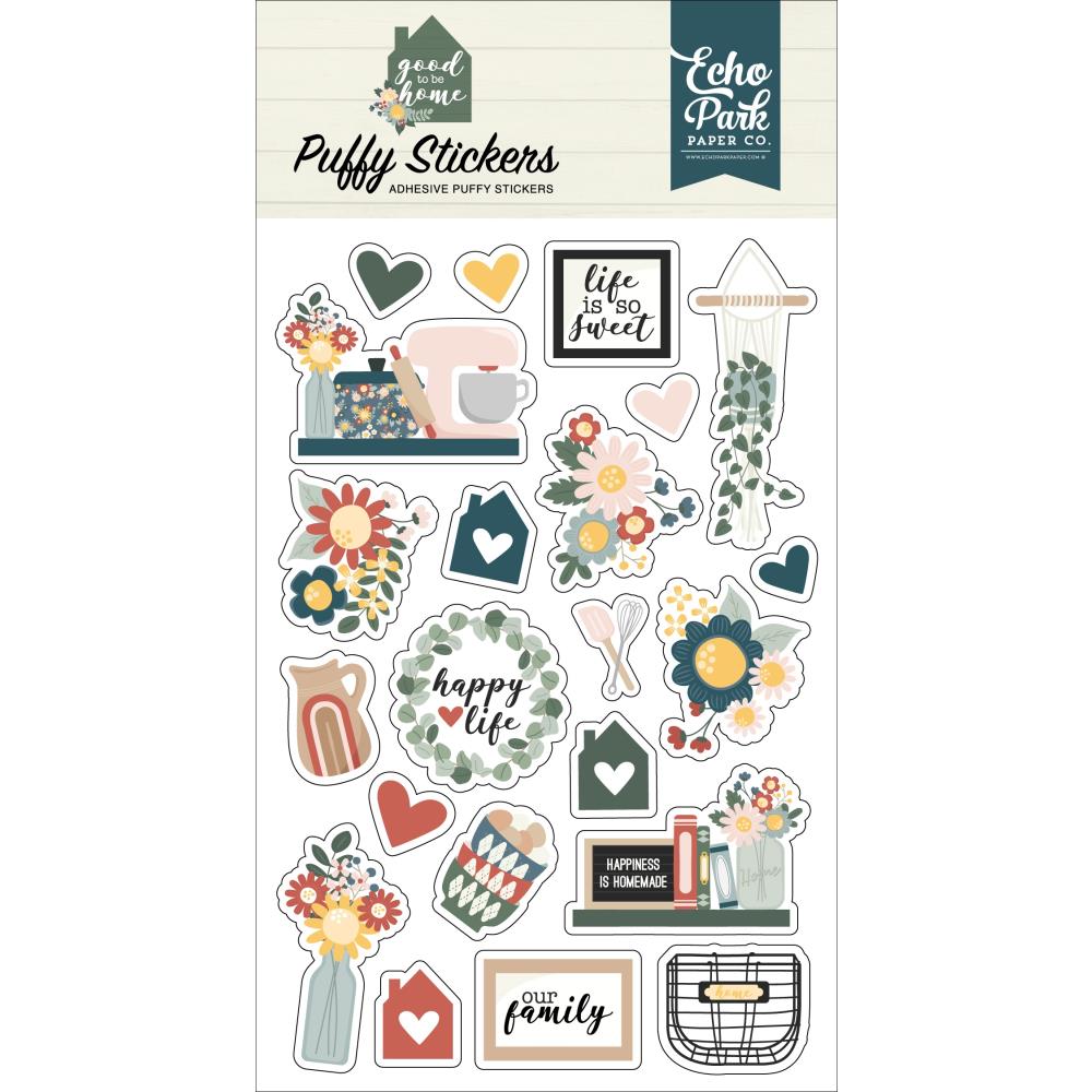 Echo Park Good To Be Home - Puffy Stickers